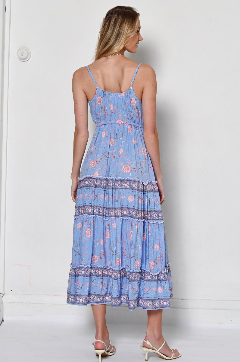 IRIS CAMI MAXI - BLUE