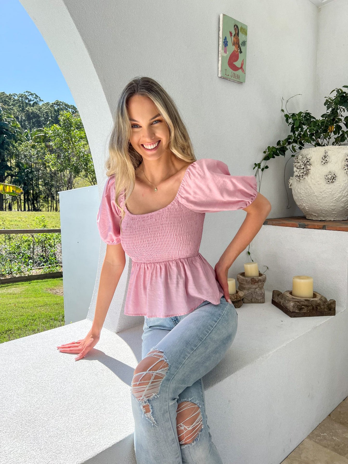 MIRANDA TOP - PINK